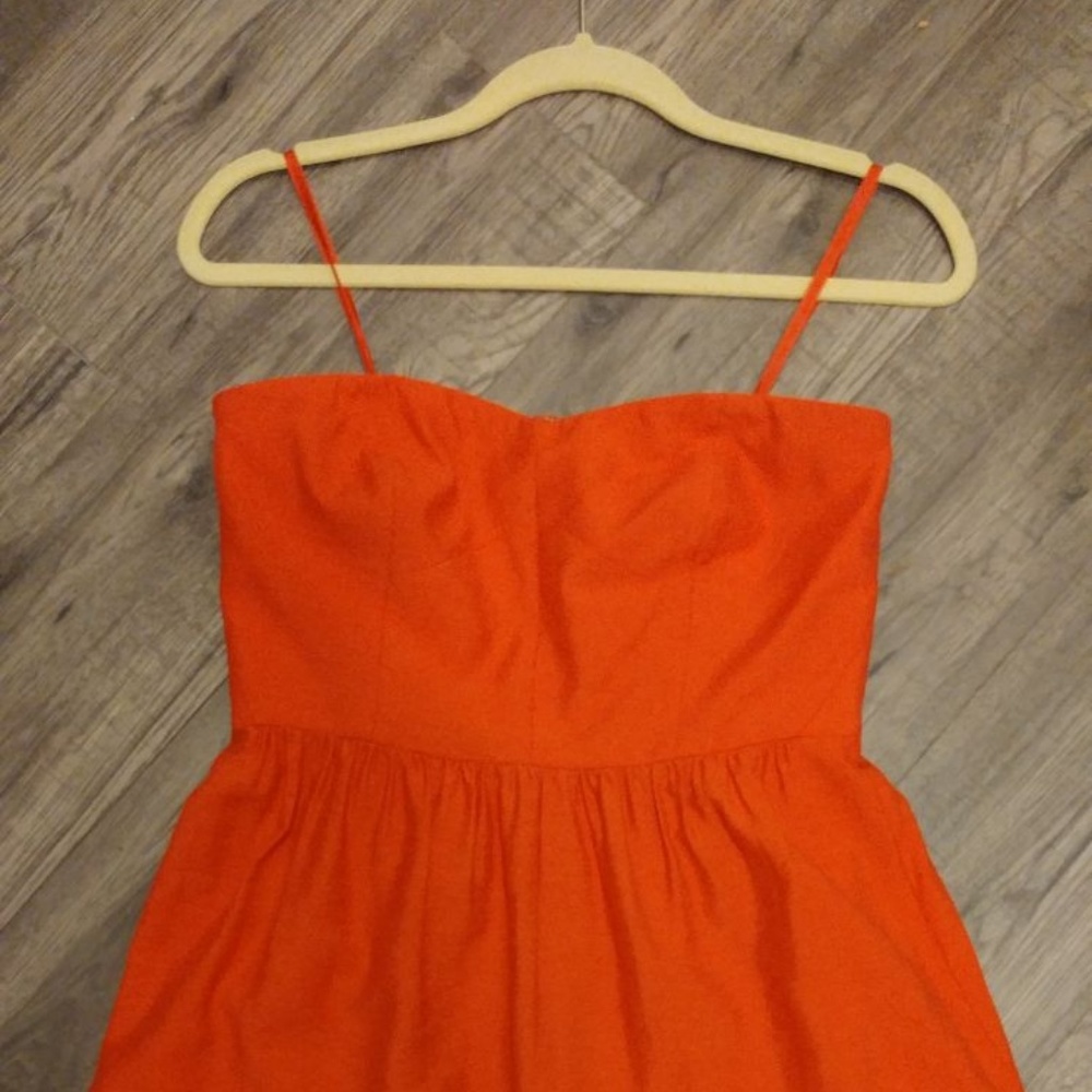 Spring / Summer Coral Strapless Dress